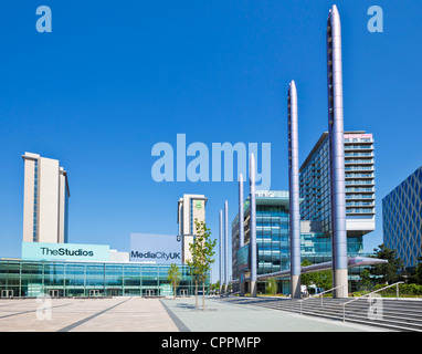 MediaCity UK BBC Television centre North Salford Kais Manchester mehr Manchester England UK GB EU Europa Stockfoto