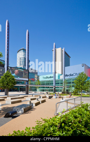 MediaCity UK BBC Television centre North Salford Kais Manchester mehr Manchester England UK GB EU Europa Stockfoto