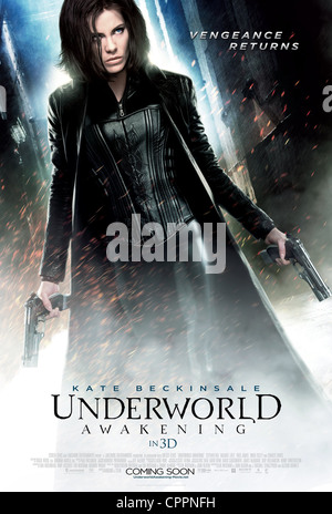 Underworld: Awakening Jahr : 2011 USA Regie : Måns Mårlind, Björn Stein Kate Beckinsale Französisches Plakat Stockfoto