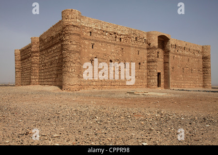 Außenansicht des Qasr Kharana auch Qasr al Harrana, Qasr al Kharanah, Kharaneh oder Hraneh, die östlich von Amman Jordanien genannt Stockfoto