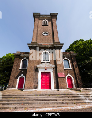 Die St. Maria Magdalena Pfarrkirche in Woolwich, Greenwich. Stockfoto