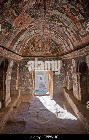 Schwarzer Kopf Kirche im Soganli-Tal - Kappadokien, Türkei Stockfoto