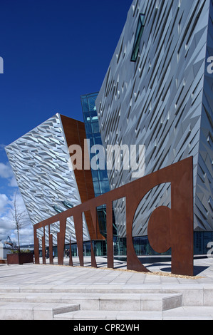 Außenseite des Titanic Belfast Signatur Projekt Stockfoto