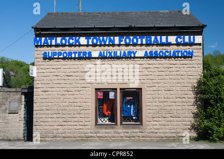 Matlock Town Football Club, Matlock, Derbyshire, England, Vereinigtes Königreich Stockfoto