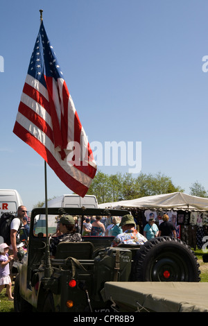 Oldtimer auf dem Display an der Chipping Dampf und Country Fair, Preston, Lancashire, UK Stockfoto