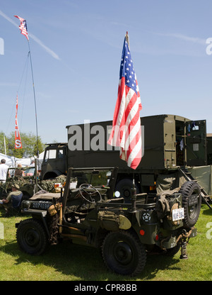 Oldtimer auf dem Display an der Chipping Dampf und Country Fair, Preston, Lancashire, UK Stockfoto