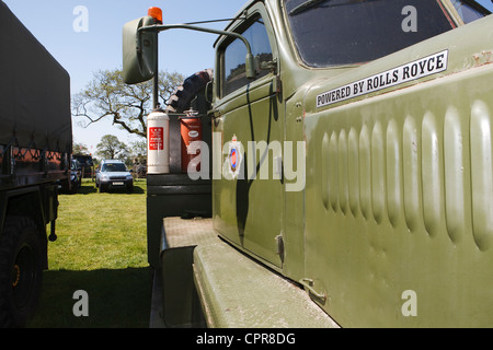 Oldtimer auf dem Display an der Chipping Dampf und Country Fair, Preston, Lancashire, UK Stockfoto