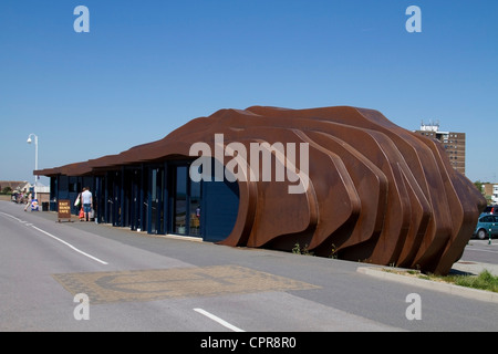 Das East Beach Café in Littlehampton, West Sussex Stockfoto