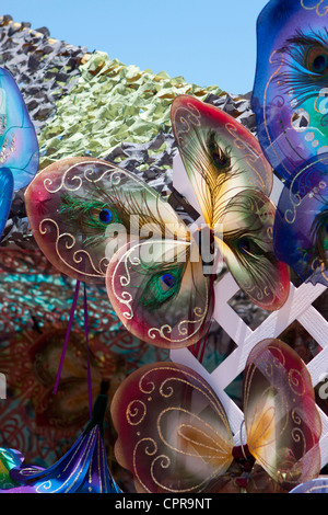 Schottisches Festival stall Verkauf butterfly fairy Wings an der Costa Mesa, Orange County, Kalifornien, USA Stockfoto