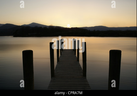 Sonnenuntergang im Lake District National Park Stockfoto