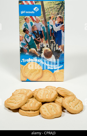 Kleeblätter Girl Scout Cookies. Stockfoto