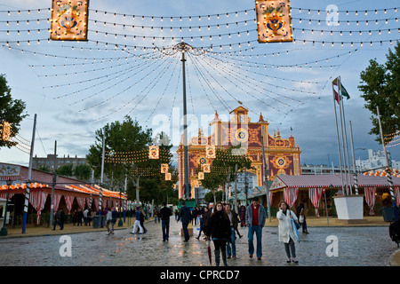 Europa Spanien Andalusien Sevilla Feria de Abril Stockfoto