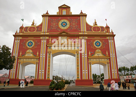 Europa Spanien Andalusien Sevilla Feria de Abril La Portada De La Feria de Abril de Sevilla 2012 Stockfoto