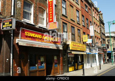 Balti-Standardhaus im Osten Londons Brick Lane Stockfoto