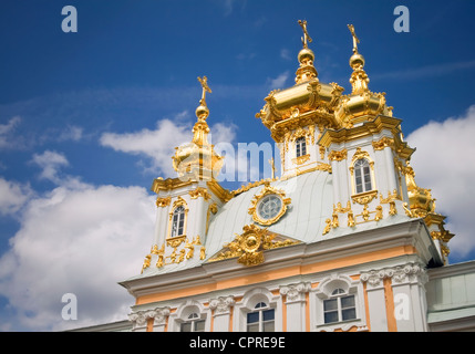 Großer Palast Peterhof. Peterhof, Sankt-Petersburg, Russland Stockfoto