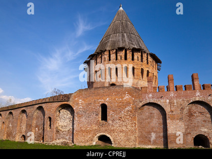 Alte Festung (Kreml) in Smolensk, Russland Stockfoto