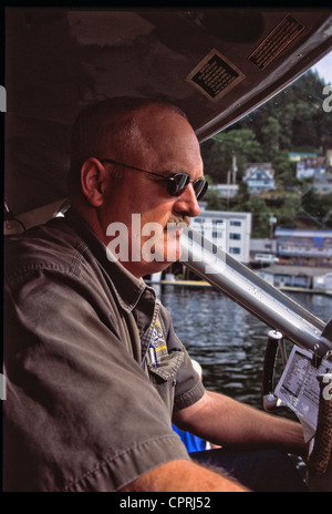 Alaskan Luftaufnahmen von Buschpilot Flugzeug. Stockfoto