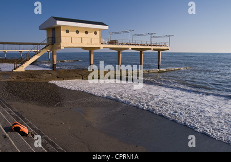 Aerarium am Schwarzen Meer, Küste, Sotschi, Russland. Stockfoto