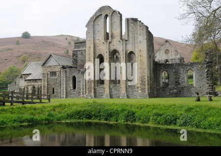 Valle Crucis Abtei im frühen Morgenlicht Llangollen Denbighshire Wales Cymru UK GB Stockfoto