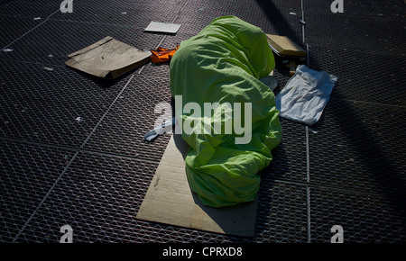 Hölle in Frankreich. Die Obdachlosen in den Denkmälern, Jennys Zimmer Stockfoto