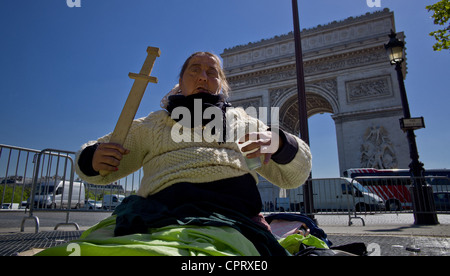 Hölle in Frankreich. Die Obdachlosen in den Denkmälern, Jennys Zimmer Stockfoto