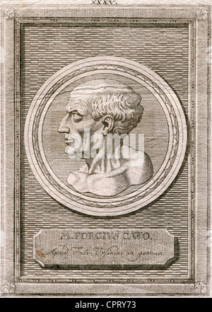 Marcus Porcius Cato, 234 BC 149 BC. Römischer Staatsmann, die