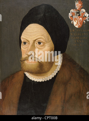 Welser, Bartholomaeus der ältere, 25.6.1484 - 28.3.1561, deutscher Händler, Porträt, Malerei, Stockfoto