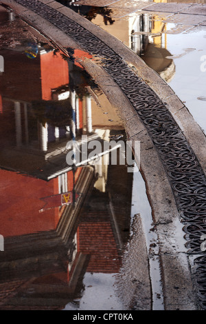 Straße Reflexionen in Lionshead Village - Vail, Colorado USA Stockfoto