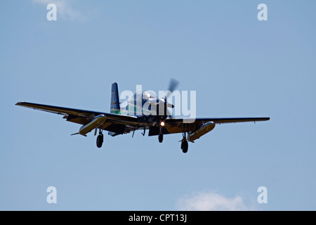 Esquadrilha da Fumaça auch bekannt als Smoke Squadron, Vorbereitung für die Landung. Stockfoto