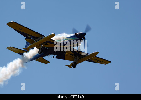 Esquadrilha da Fumaça auch bekannt als Smoke Squadron, Vorbereitung für die Landung Stockfoto