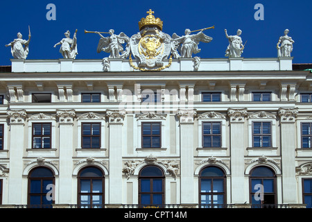 Innenhof der Hofburg Palast in Wien Stockfoto