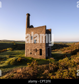 Wheal Betsy Zinnmine, Tavistock, Devon, Vereinigtes Königreich. Stockfoto