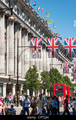 Kaufhaus Selfridges, Oxford Street, London, England. Stockfoto