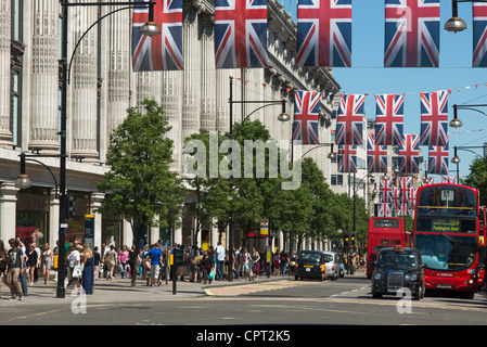 Kaufhaus Selfridges, Oxford Street, London, England. Stockfoto