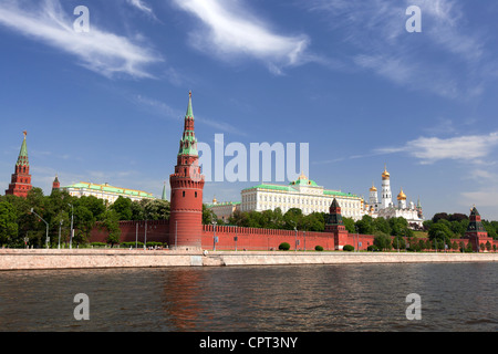 Moskauer Kreml, Ansicht von Moskwa Stockfoto