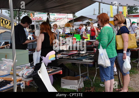 Ersten Montag Fachbesuchertage Flohmarkt in Canton, Texas, USA - älteste und größte Flohmarkt in den USA Stockfoto