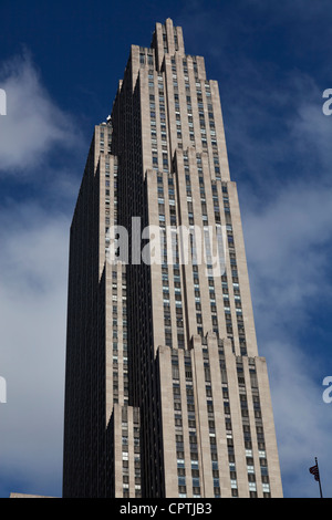 30 Rockefeller Plaza (auch bekannt als GE Building), das Rockefeller Center in Manhattan, New York City Stockfoto