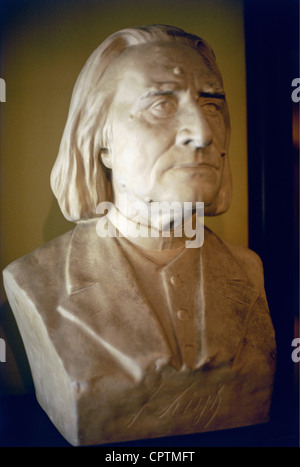 Liszt, Franz, 22.10.11 - 31.7.1886, ungarischer Komponist und Pianist, Porträt, Büste, Bayreuth, Stockfoto