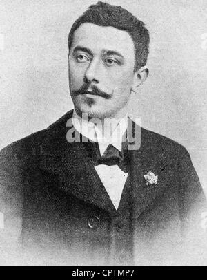 Maeterlinck, Maurice, 29.8.1862 - 6.5.1949, belgischer Autor/Schriftsteller, Porträt, ca. 1900, Stockfoto