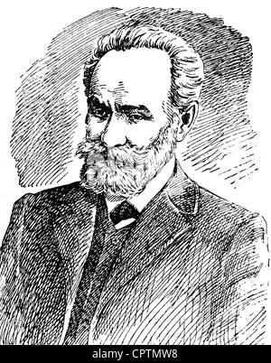 Pavlov, Iwan, 14.1.1849 - 27.2.1936, russischer Wissenschaftler (Physiologe), Porträt, anonyme Zeichnung, 20. Jahrhundert, Stockfoto