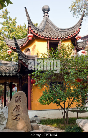 Pavillon im Hanshan Tempel, Suzhou Stockfoto