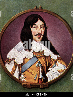 Louis XIII, 27.9.1601 - 14.5.1643, König von Frankreich 1610 - 1643, Porträt, Farbdruck, nach zeitgenössischer Miniaturmalerei, Stockfoto