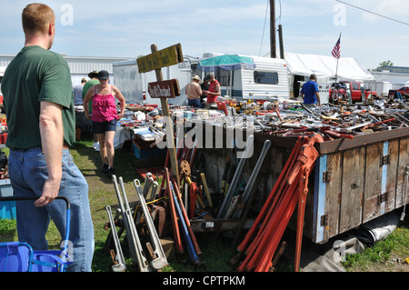 Ersten Montag Fachbesuchertage Flohmarkt in Canton, Texas, USA - älteste und größte Flohmarkt in den USA Stockfoto