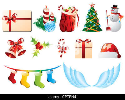 Weihnachts-icons Stockfoto