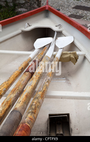 Kleiner Hafen in Cassone Malcesine See Gardasee Lago di Garda-Italien-Italia Stockfoto