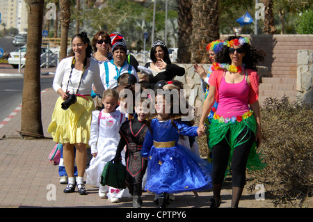 Purim-Festival 2012 in Eilat Israel Stockfoto