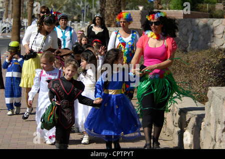 Purim-Festival 2012 in Eilat Israel Stockfoto