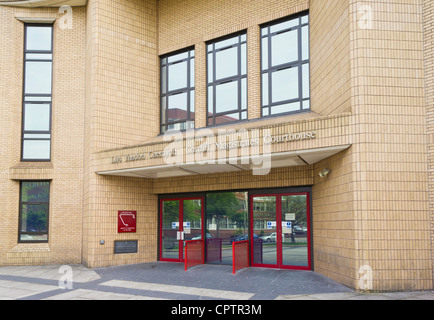 Cardiff Magistrates Court Gerichtsgebäude South Glamorgan Wales Großbritannien GB EU Europa Stockfoto