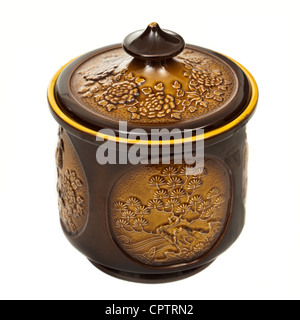 Vintage Sylvac Keramik "Kanton" Keks / Ingwer Jar (Muster Nr. 5398) Stockfoto