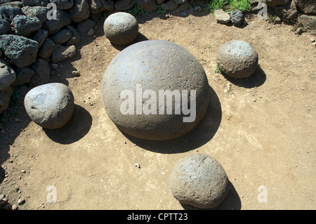 Te Pito Kura oder Nabel des Lichts Osterinsel Chile Stockfoto